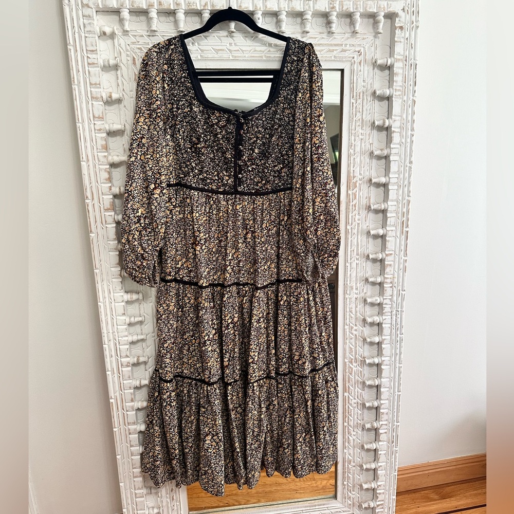 Madewell Floral Midi Dress Size 16